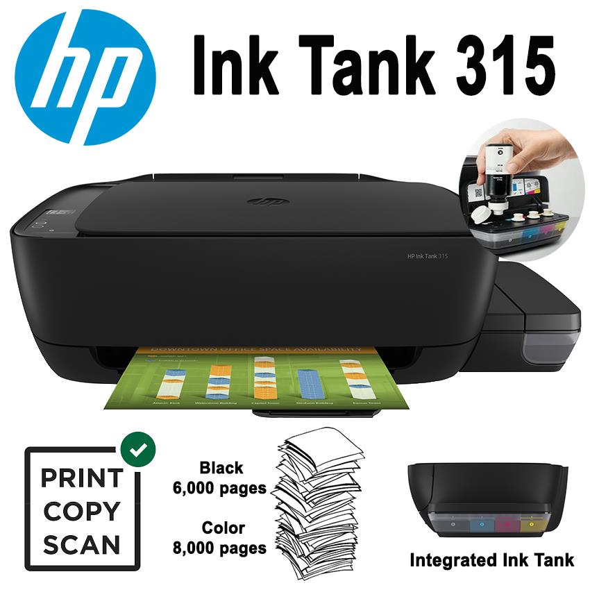 HP Ink Tank 315 All-in-One Printer | gamunu.lk
