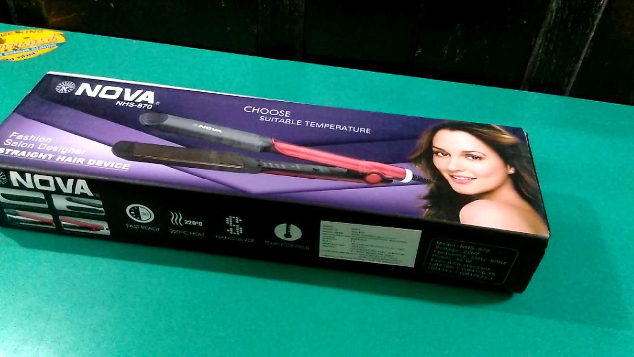 Nova hair hotsell straightener nhs 870