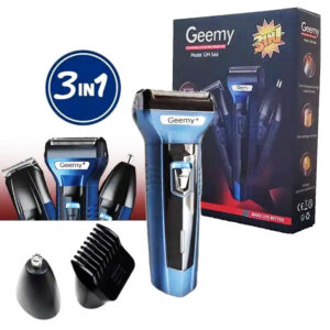 Geemy  3 in One Rechargeable Hair Clipper Nose Trimmer Shaver  GM -566