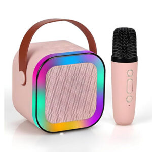 K12 Karaoke Machine Portable Bluetooth 5.3 PA Speaker System with 1 Wireless Microphone